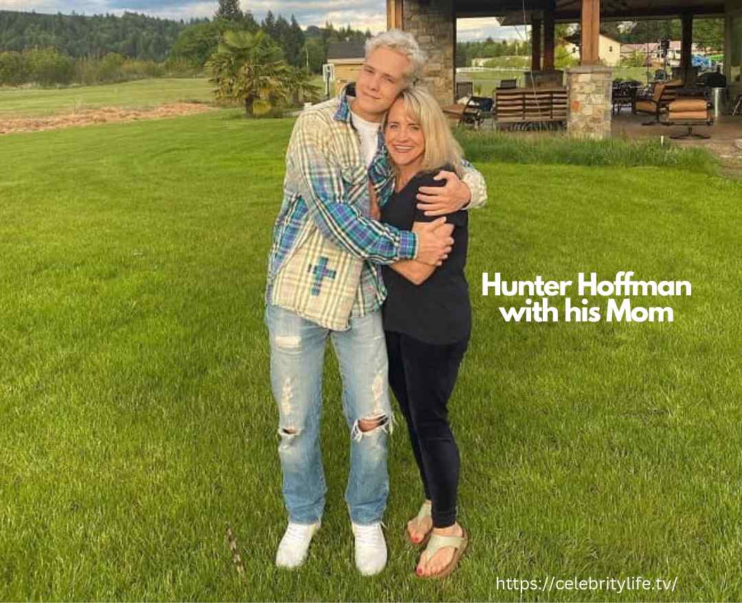 Hunter Hoffman with his Mom